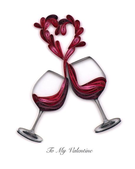 A Toast To Love Quilling Card