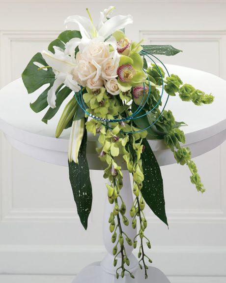 Exotic Draping Bridal Bouquet