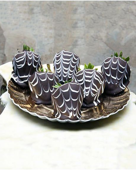 Chocolate  Covered Strawberries-Fresh, Ripened, Strawberries are generously dipped in Rich Chocolate and then drizzled with Creamy White Chocolate.-strawberries