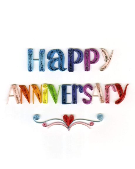 Happy Anniversary  Quilling  Card